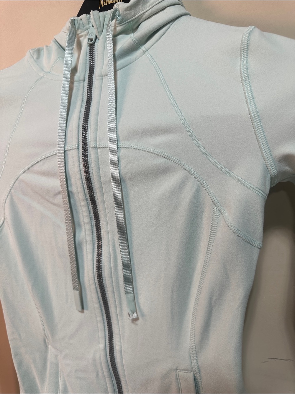 lululemon athletica Pale Blue Hooded Bomber Jacket - Picture 4 of 10
